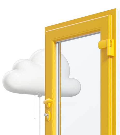 Межкомнатная пластиковая дверь: стекло VISIO GLASS
